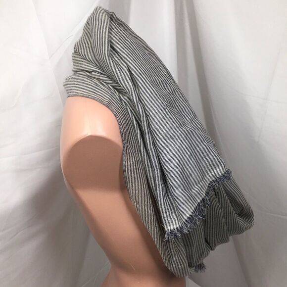 Nordstrom Striped Eyelash Fringe Scarf (F2) - Picture 2 of 5